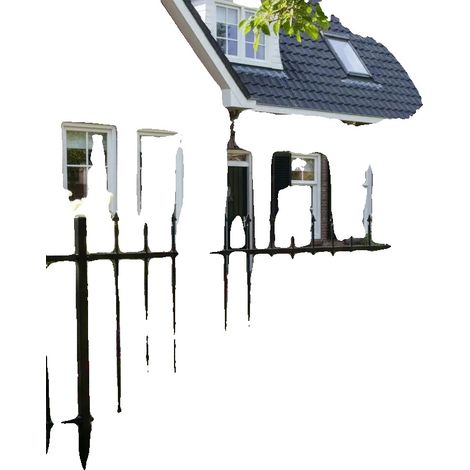 Clôture, Acier Revêtu de Poudre, 200 x 130 cm, vert armée (1/2)