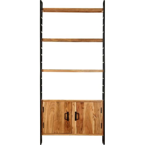 Maison Exclusive - Bücherregal 4 Ebenen 80x30x180 cm Massivholz A