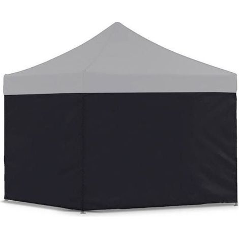 Faltpavillon - Tourtecs 3x3m - Schwarz - Wasserdicht - UV-beständig
