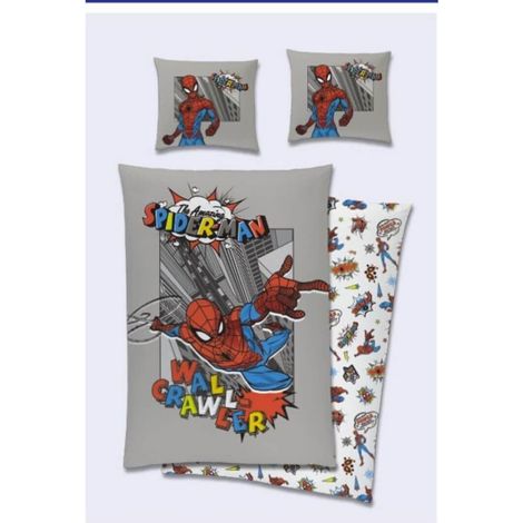 Parure de lit - Spiderman - grimpeur de murs - 140 cm x 200 cm