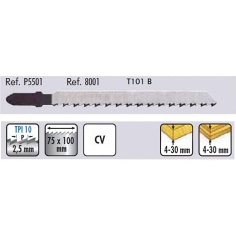 5 HOJAS CALAR MAD/AGLOM/FINO 5501 T101B GROSOR 4-30. 10 DIENTES (1/2)