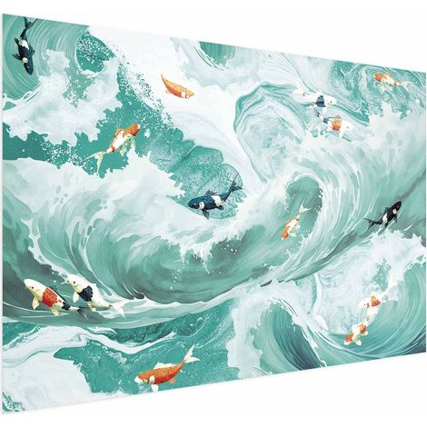 Poster – Fische und Wellen (1/4)