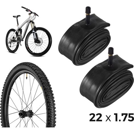 304567 Kit de 2 cámara de aire para bicicleta reparación de pinchazos 22 x 1.75