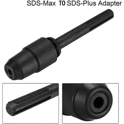 Adaptateur SDS MAX 220 mm pour mandrin SDS Plus, en acier chromé 40, compatible avec les perceuses à percussion. (1/5)