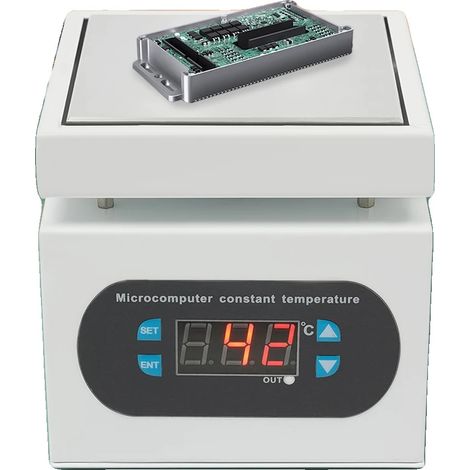 Plaque de soudage électrique, 350W, Tension 220V, Température maximale 400℃, Zone de chauffage 10x10cm, Longueur du cordon d'alimentation 1,5m (1/5)