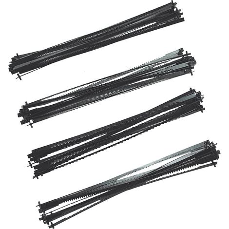 Lot de 48 Extrémités Broche Scie Chantourner 5", Compatible Wen 3921 3923, Dremel et Ryobi, Pince et Accessoire de Scie Scroll (1/4)