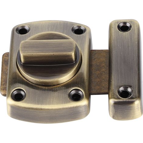 Verrou de porte coulissante en alliage de zinc, loquet, boucle, accessoire pour armoire, placard, verrou de taille L, bronze (1/5)