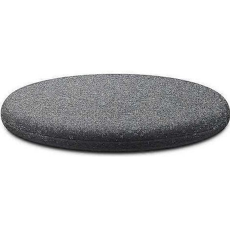 Filiyano-Coussin de chaise, coussin d'assise rond en mousse à mémoire de forme, coussin de soutien lombaire pour chaise, gris clair, taille L (1/4)