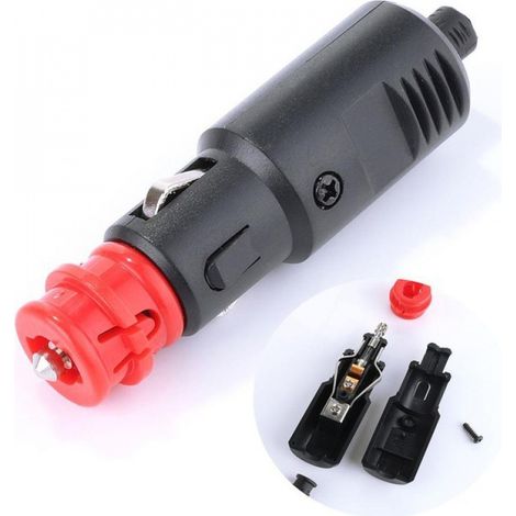Stück 12 V/24 V Zigarettenanzünder-Steckdose, Universalstecker mit 8 A Sicherung, Zigarettenanzünder-Stecker, Auto, Boot, Motorrad