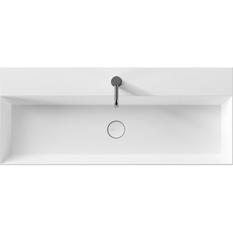 Lavabo Spy appoggio/sospeso cm. 101x46 rettangolare in ceramica (1/2)