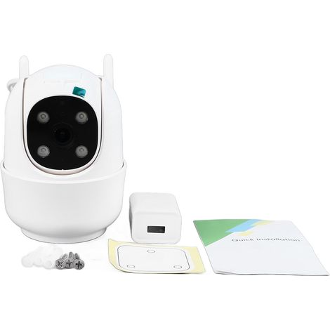 Caméra Surveillance Sans Fil 2K HD Étanche Détection Mouvement Son Vision Nocturne Prise US 100V-240V (1/5)