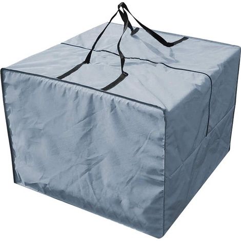 Aufbewahrungstasche für Gartenkissen Gartenkissentasche Schützt Möbel Wasserdichtes Oxford Material 81 x 81 x 61 cm Grau (1/5)