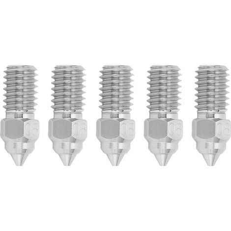Buse d'extrudeuse d'imprimante 3D, 1.75mm M6, Hotend haute vitesse pour Creality Ender 5 S1 0.8mm, 5 pièces (1/5)