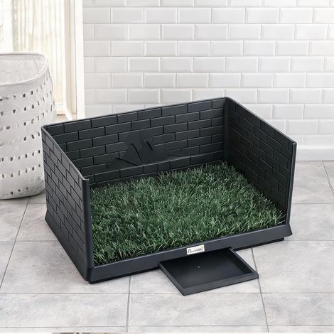 Toilette pour chien en PP et PE avec gazon artificiel 75 x 51 x (1/5)