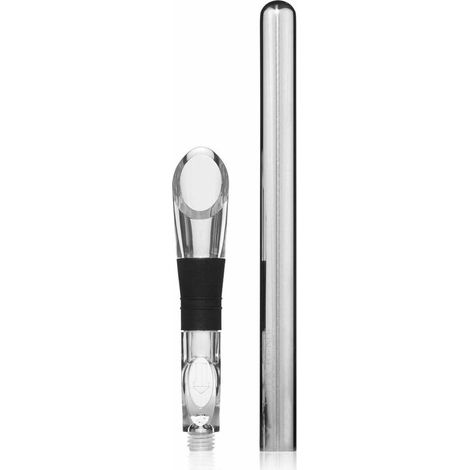 Refrigeratore per vino con aeratore e versatore antigoccia, refrigeratore per bottiglie in acciaio inox (1/4)