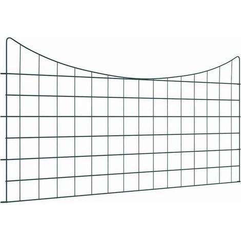 Ensemble de clôture de jardin en acier, 5 pièces, vert, 100 x 50 cm (1/5)