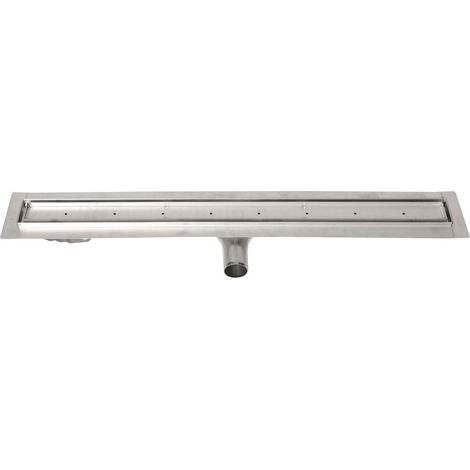 MANUS PIASTRA caniveau de sol en acier inoxydable avec grille pour carrelage, L-650, DN50 (1/4)