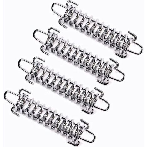 4 Steel Tension Springs for Camping Shade Sails and Tents