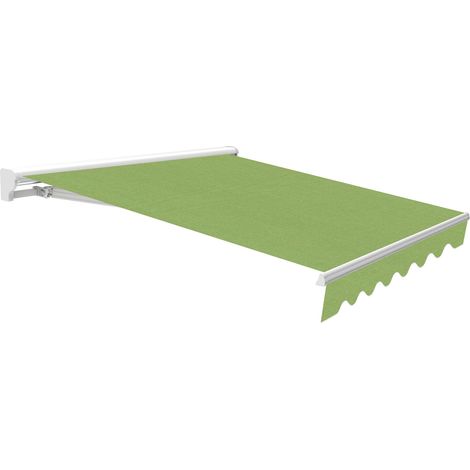 Wasabi - Toldo Motorizado Exterior 3x2,5 Green – Plegado con Mando a Distancia – Lona Acrílica Protección Solar UV - Semicofre de Aluminio – Manivela (1/5)
