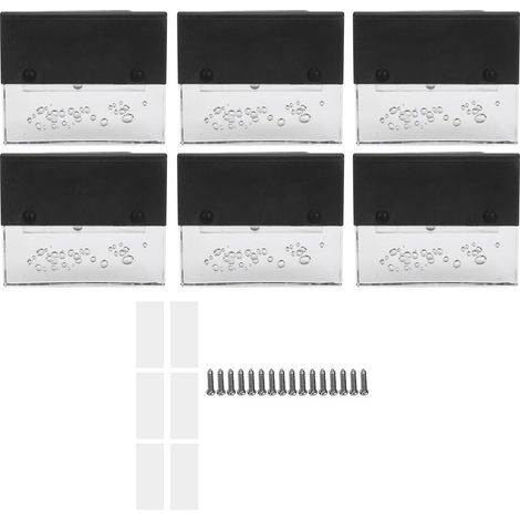 6 pièces d'énergie solaire extérieure LED à couleur changeante lumières de marche pour escalier balcon clôture Patio jardin (1/5)