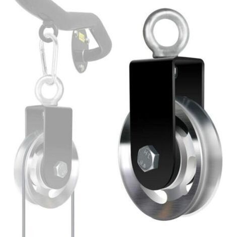 Lifting Pulley, 73mm Cable Pulley With U-Mounting Bracket Wire Rope Cable Machine DIY Loading Roller Lifting Wheel (1/5)