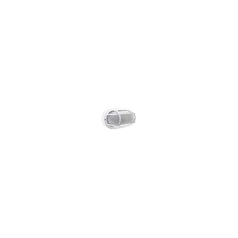 Caia piccola lampada da parete ip44 1xe27 l.20xw.10xh.10xh.12,5cm policarbonato (pc) + vetro bianco