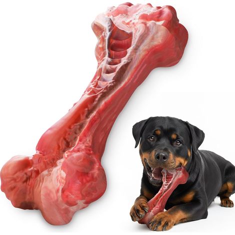 Jouet Chien Indestructible, Os à Macher pour Chien en Caoutchouc (1/5)