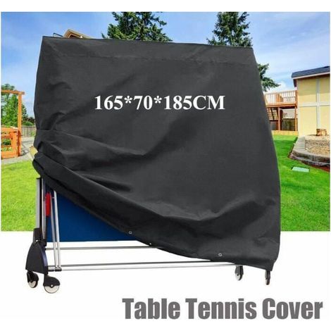 Table de ping-pong 165x70x185cm – Housse en polyester imperméable – Résistante aux UV et intempéries – Protection optimale (1/5)