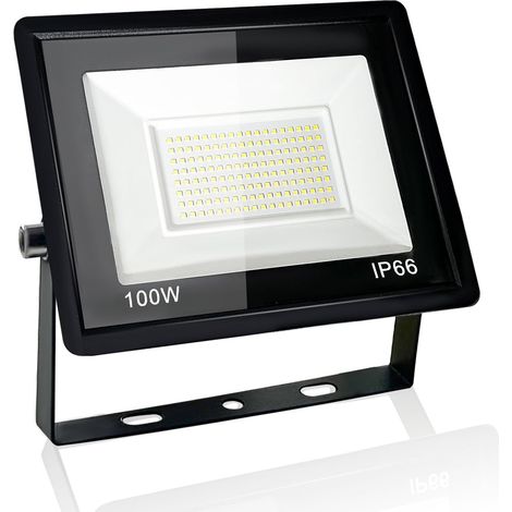 100W Projecteur LED Extérieur, IP66 Etanche Spot LED Extérieur, Éclairage Mural 6500K Blanc Froid, pour Jardin, Terrasse, Garage, Entrée (1/5)