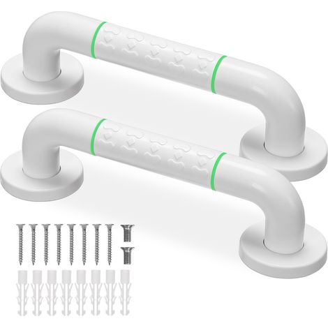 2PCS 30cm Barres d'appui de Salle de Bain en acier inoxydable Conviennent aux Personnes âgées et aux enfants -Sécurité Poignée Baignoire - Barre de Maintien Douche (1/5)