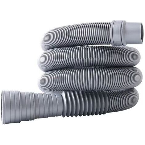 Tuyau de 3 m pour lave-linge et lave-vaisselle, avec tuyau de vidange