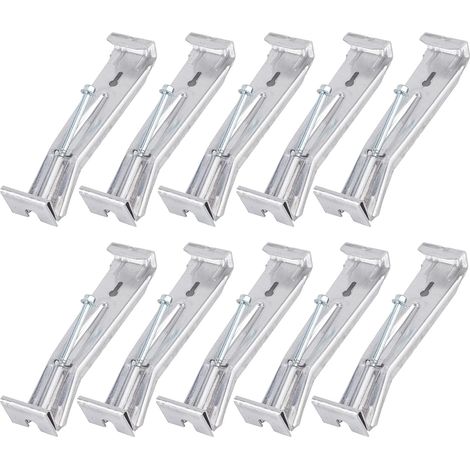 10PCS Supports de Gouttière de 5 Pouces Clips de Fixation pour Gouttière Cachés Clips de Fixation pour Gouttière à Vis Rapide Clips de Fixation pour Gouttière de Pluie Robustes (1/5)