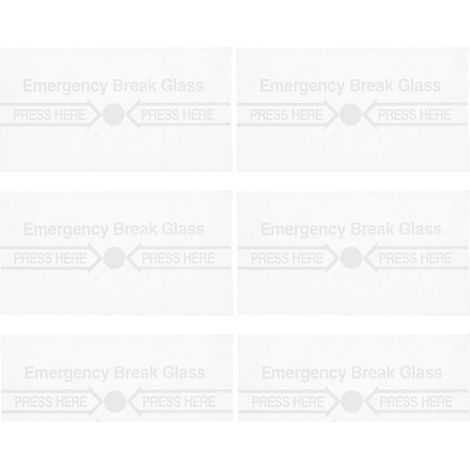 Couvercle de Protection en Verre Résistant pour Interrupteur Manuel Alarme Incendie, Lot de 6 Pièces, Réduit les Fausses Alertes, pour Sécurité D'urgence (1/5)