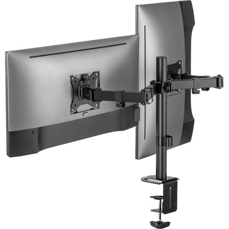 Soporte Tv Mesa 2 Monitores 17"- 32" Vesa 75x75 100x100 Supspc002