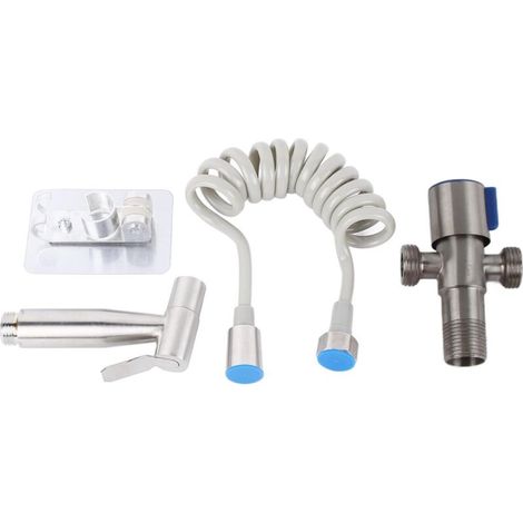 Douchette WC - Bidet Sans Perçage - Débit Réglable - Tube Télescopique 1,5 m - Acier Inoxydable 304 - Pour Salle De Bain - Kit Complet ×1 (1/5)