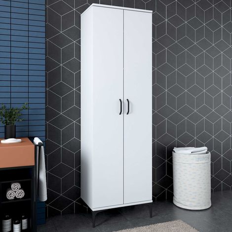 JE110 - 2945 Armoire polyvalente 100 % MÉLAMINE Blanc
