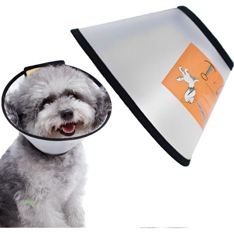(Cou:23 27cm) Collier pour Chien, Cône Anti Morsure, Cône De Traitement pour Animaux De Compagnie, Cône De Collier pour Animaux De Compagnie, Adapté à Récupération des Plaies (1/5)
