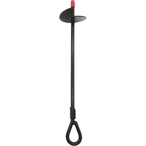 Piquet de Terre en Acier 38cm avec Vis Hélicoïdale Anti-Corrosion - Ancre Solide pour Fixation Tente, Trampoline, Balançoire (Lot 1) (1/4)