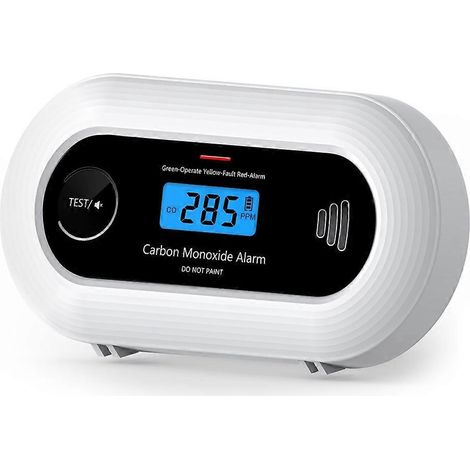 Détecteur de monoxyde de carbone portable avec écran LCD numérique, pour la maison, le bureau et les voyages. (1/5)