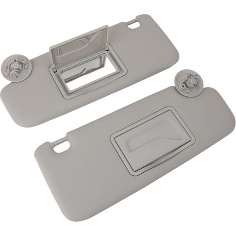 Jeffergarden 1 paire de pare-soleil gris anti-UV pour voiture, gauche et droite, avec miroirs pour SONIC 2012-2020