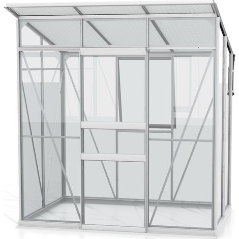 Vitavia Gewächshaus "Palma 3250" inkl. Stahlfundamentrahmen, aluminium eloxiert, 3 mm ESG/6 mm HKP (1/5)