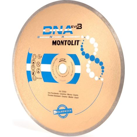 DIAMOND DISC 350 MM FOR PORCELAIN STONEWARE SOFT CERAMICA MARBLE GRANITE MONTOLIT DNA CX350