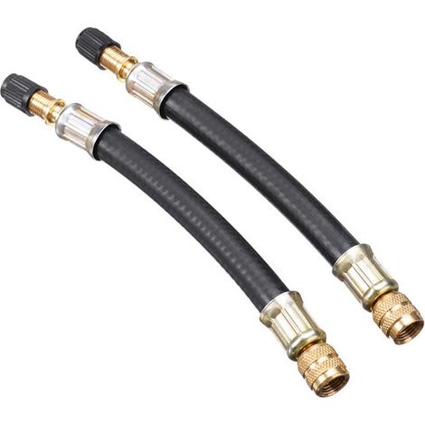 Pompe à air - Tube d'extension pour gonfleur de pneus - Rallonge de valve - Tuyau d'extension pour pression d'air - Convient pour camping-cars, voitures, vélos, remorques et véhicules de transport - 1 (1/5)