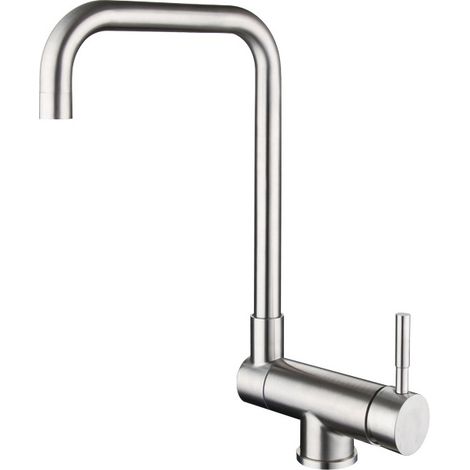 Robinet Cuisine, Rabattable 180°, pour Installation devant Fenêtre Mitigeur Cuisine Pliable, Pivotant 360° (1/5)