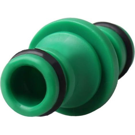 6 Pièces Double Connecteur de Tuyaux, Double Mâle Tuyau Connecteur Plastique Raccords de Tuyau pour Rejoignez le Tube de Tuyaux de Jardin (Vert) (1/3)