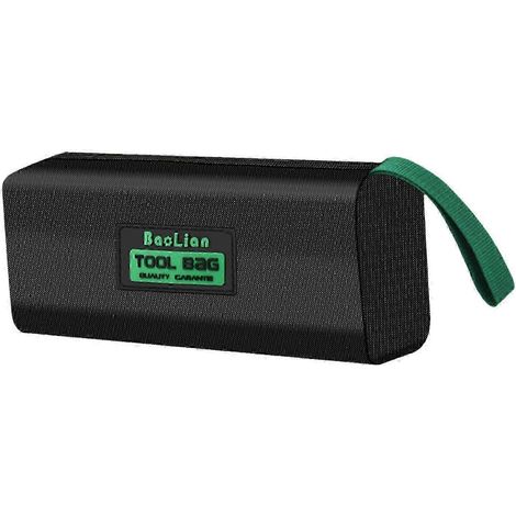Sac à outils d'électricien, sac à outils résistant à l'usure, portable et imperméable, en tissu Oxford multifonctionnel, sac à outils professionnel-M Double Layer (1/5)