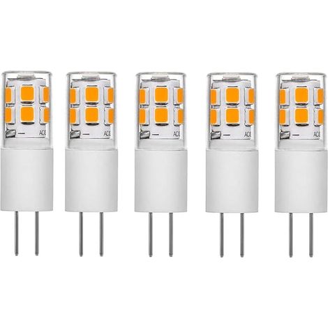 5pcs Ampoule LED maïs 2W blanc chaud 3000K, stroboscopique, pour petite ampoule décorative (1/5)