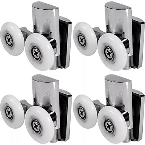 Rulli per porta doccia Jalleria, ruote per porta doccia da 23 mm, superiori o inferiori, rulli per porta doccia scorrevoli per porta in vetro della cabina del bagno