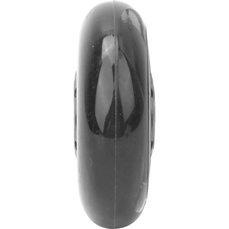 Roulette fixe 3 pouces noir transparent silencieuse PU avec roulement 608ZZ pour patins trolley bagages rechange (1/5)