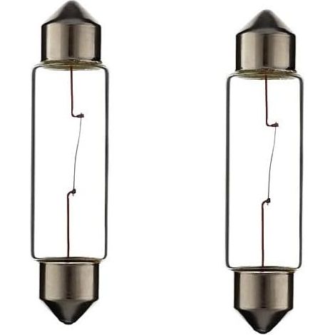 2x Ampoule SV8.5 10W 11X44 12V voiture moto scooter réparation changement éclairage